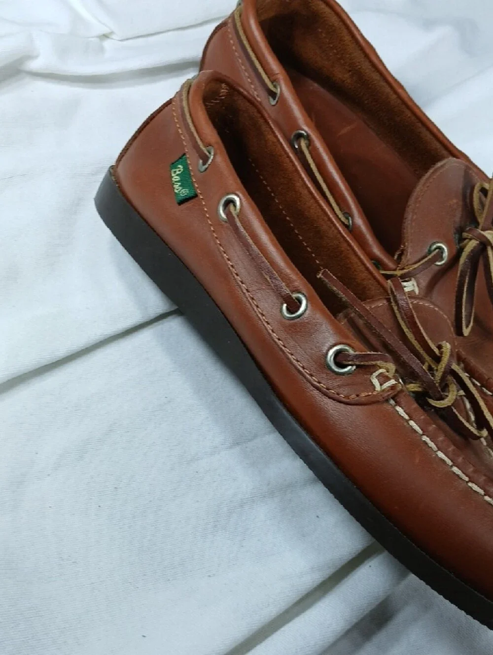 G.H. Bass Men's brown Leather Boat Shoes